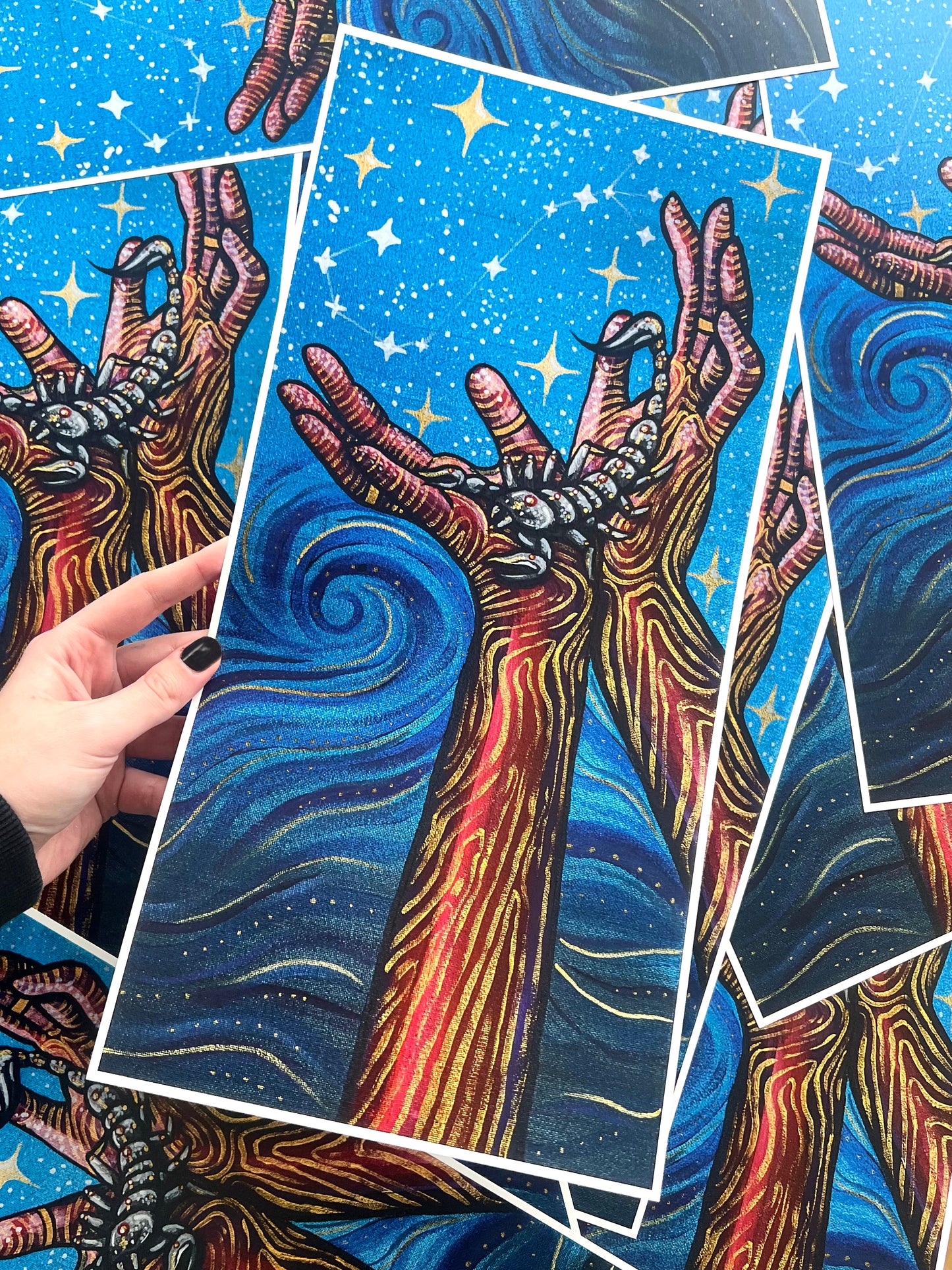 Scorpio Hands Print