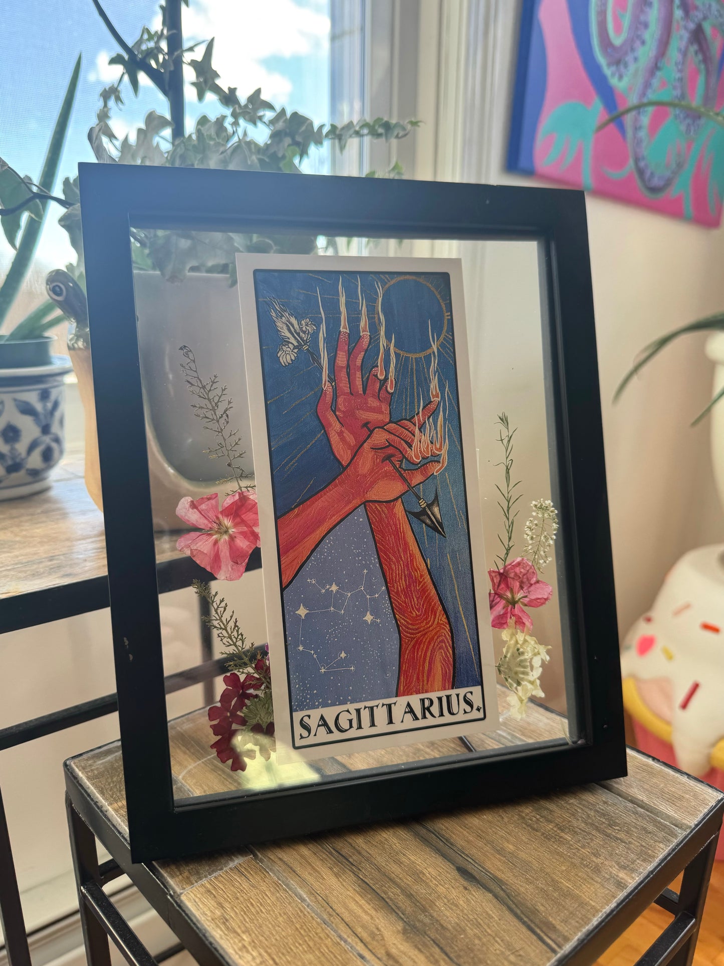 Sagittarius Flower Frame