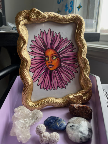 Flower Girl Snake Frame