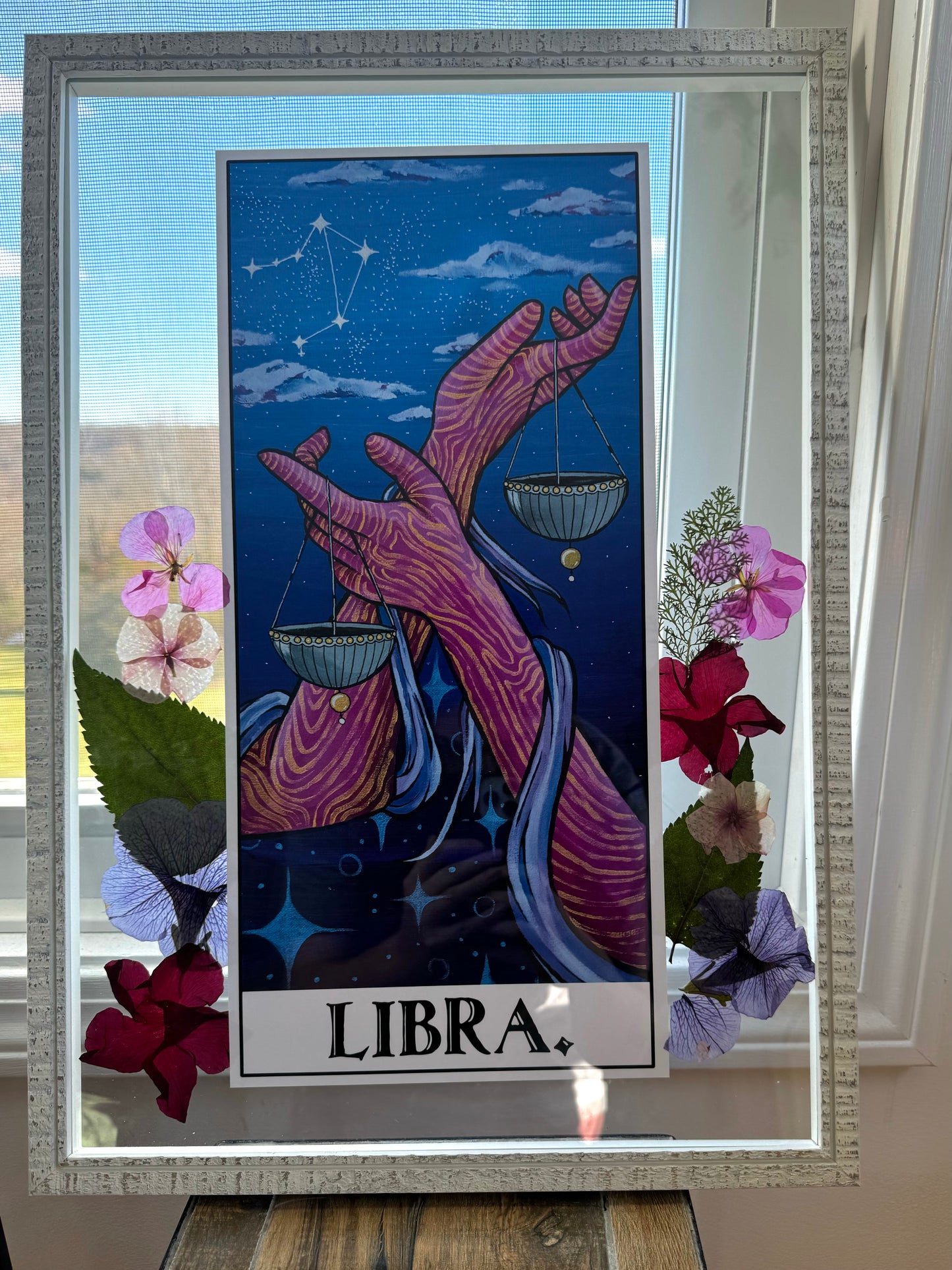 Libra Flower Frame