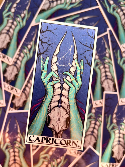 Capricorn Hands Sticker