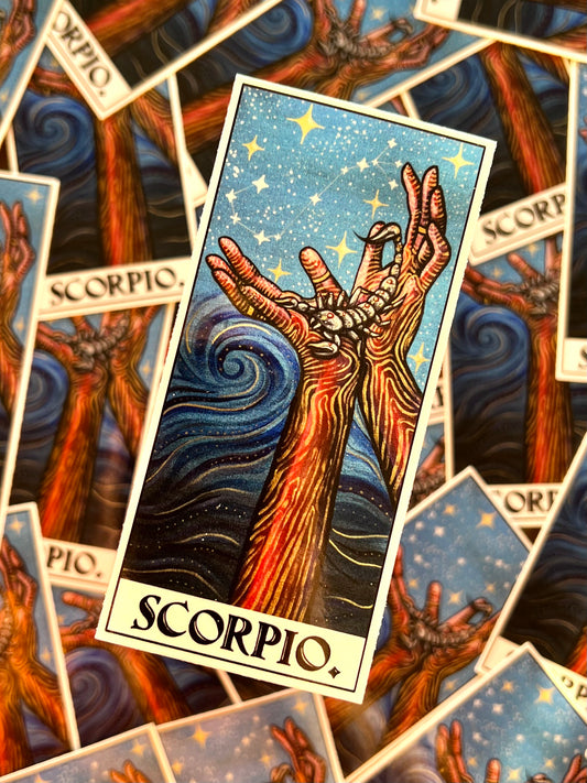 Scorpio Hands Sticker