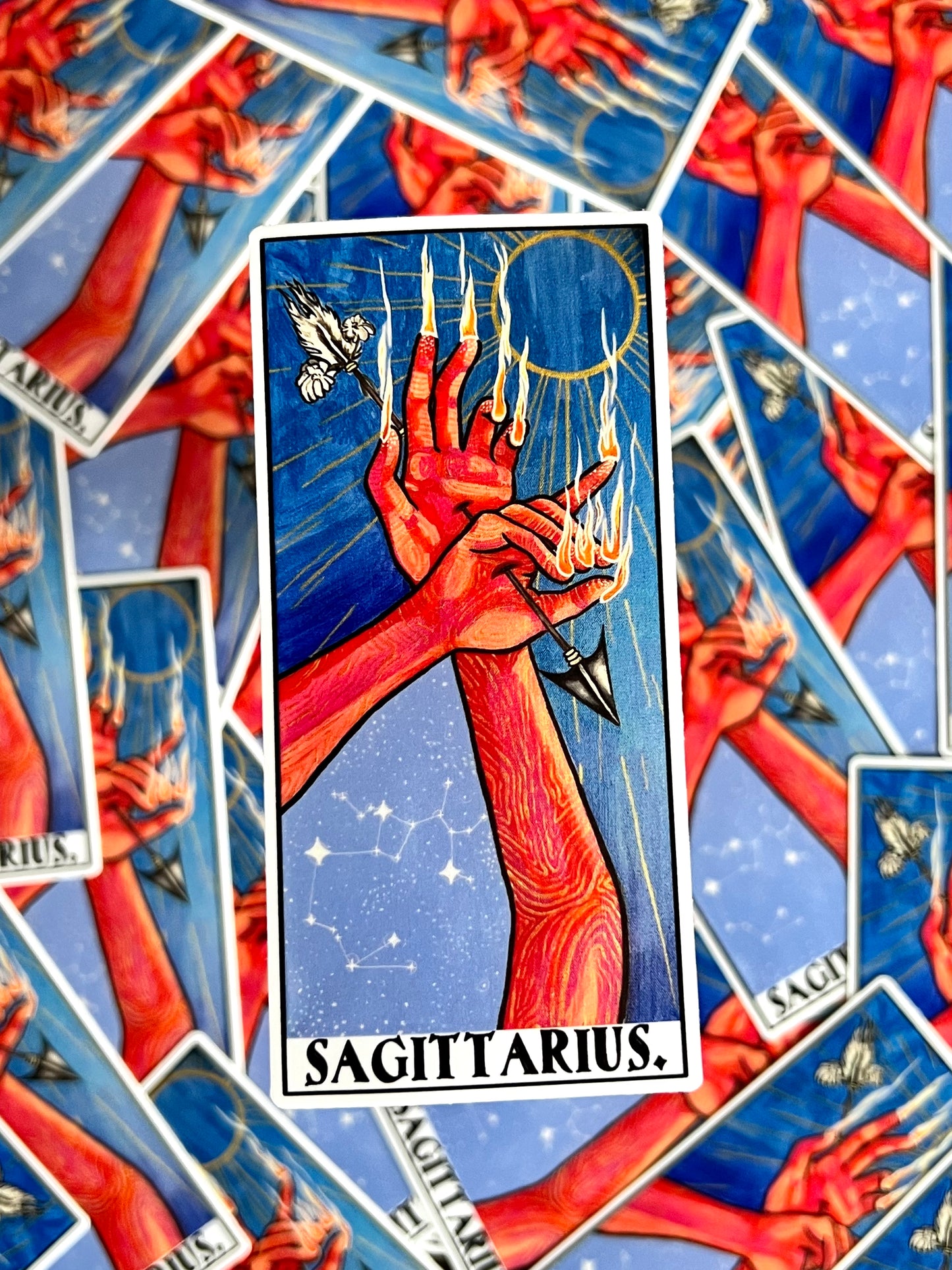 Sagittarius Hands Sticker