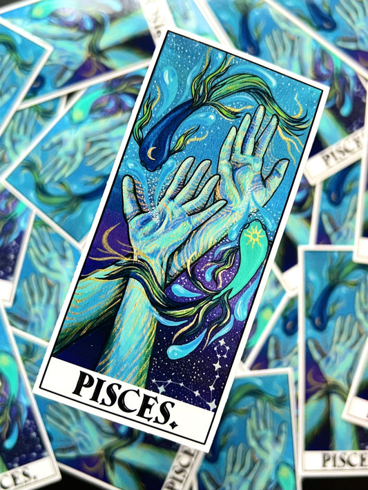 Pisces Hands Sticker