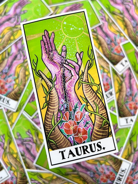 Taurus Hands Sticker