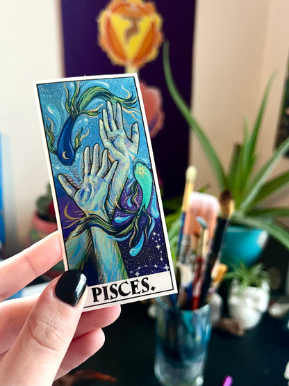 Pisces Hands Sticker
