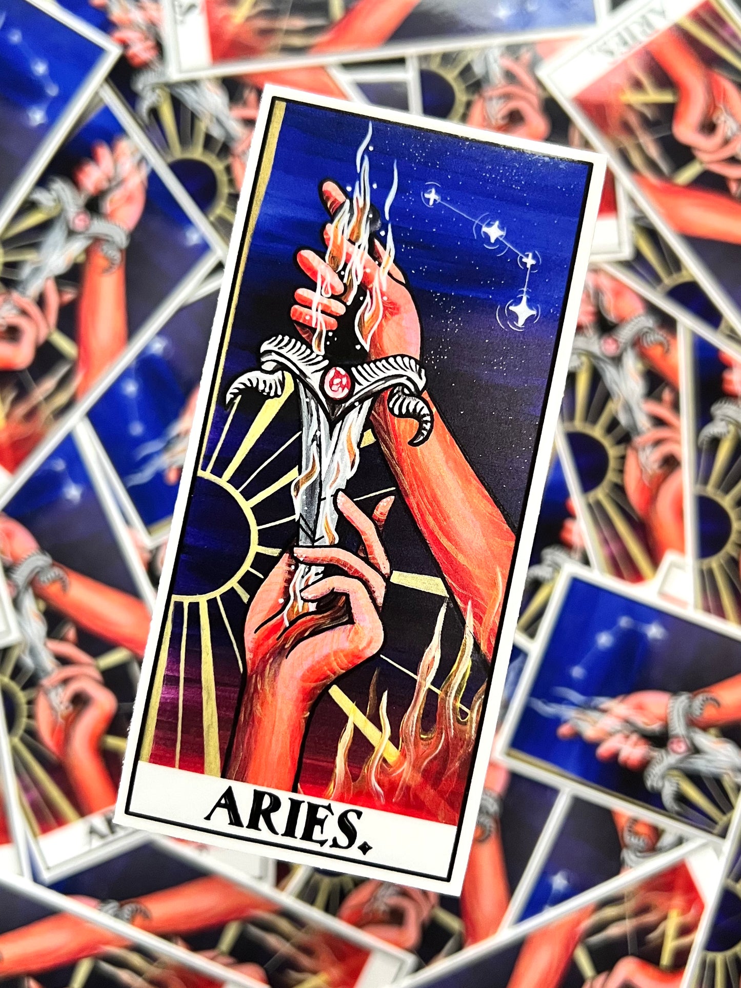 Aries Hands Sticker