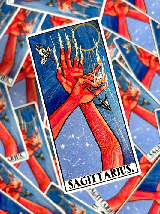 Sagittarius Hands Sticker