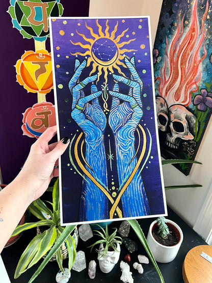 Gemini Hands Print