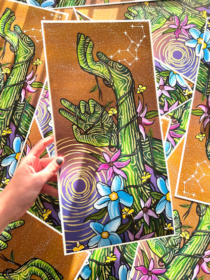 Virgo Hands Print