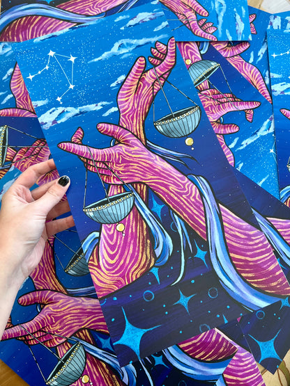 Libra Hands Print