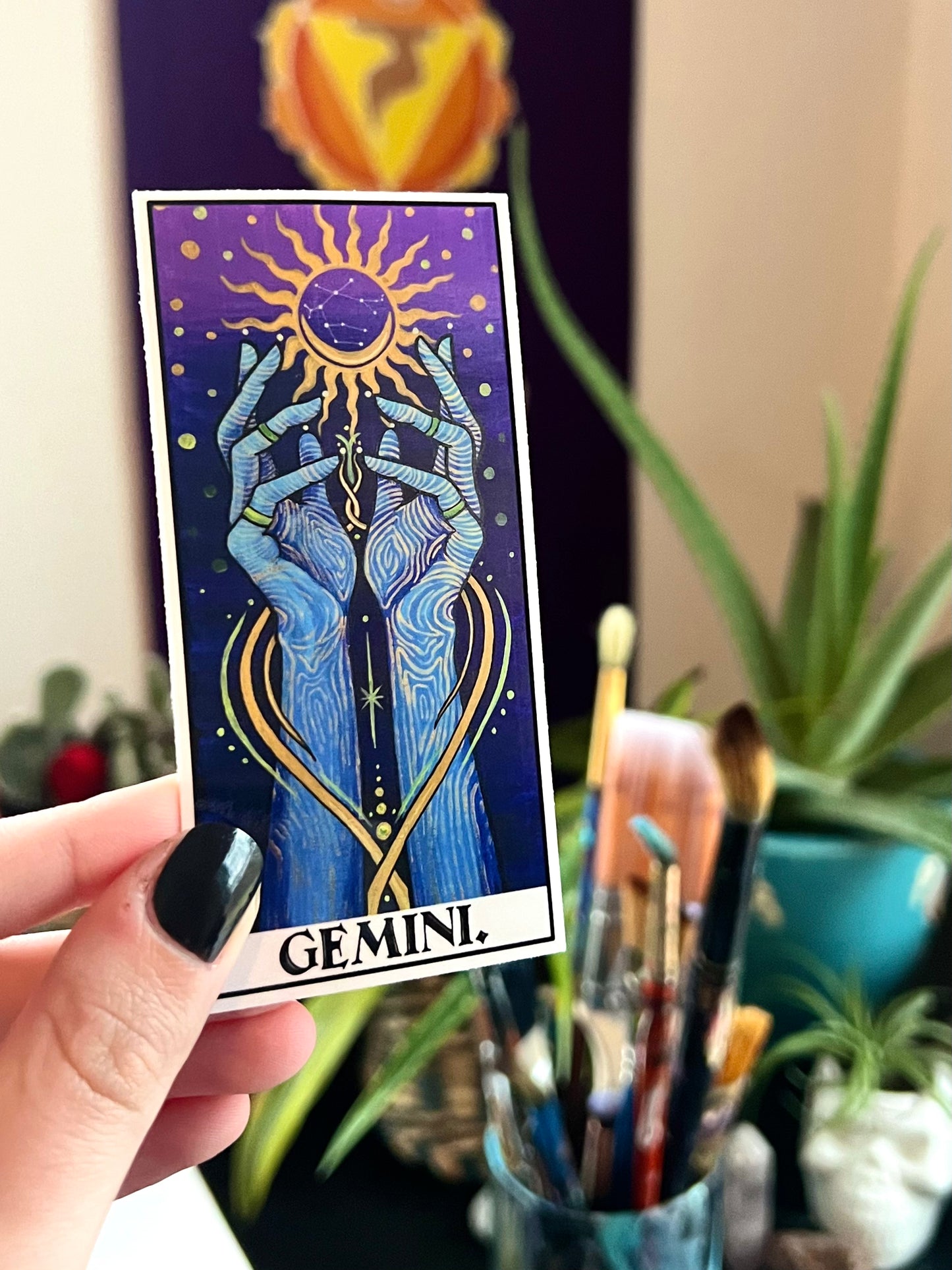 Gemini Hands Sticker